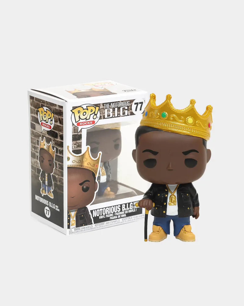 Funko POP! Rocks Vinyl #77 Notorious B.I.G With Crown Figure - N09328