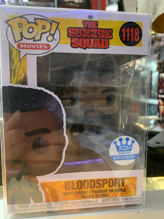 Pop funko the suicide squad 1118 bloodsport with protective case