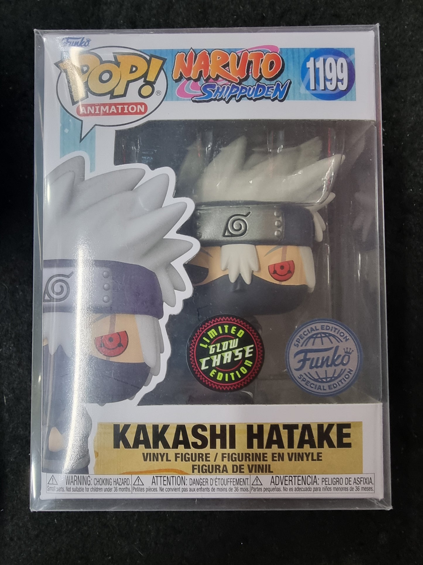 FUNKO POP NARUTO SHIPPUDEN KAKASHI HATAKE #1199 LIMITED EDITION GLOW CHASE