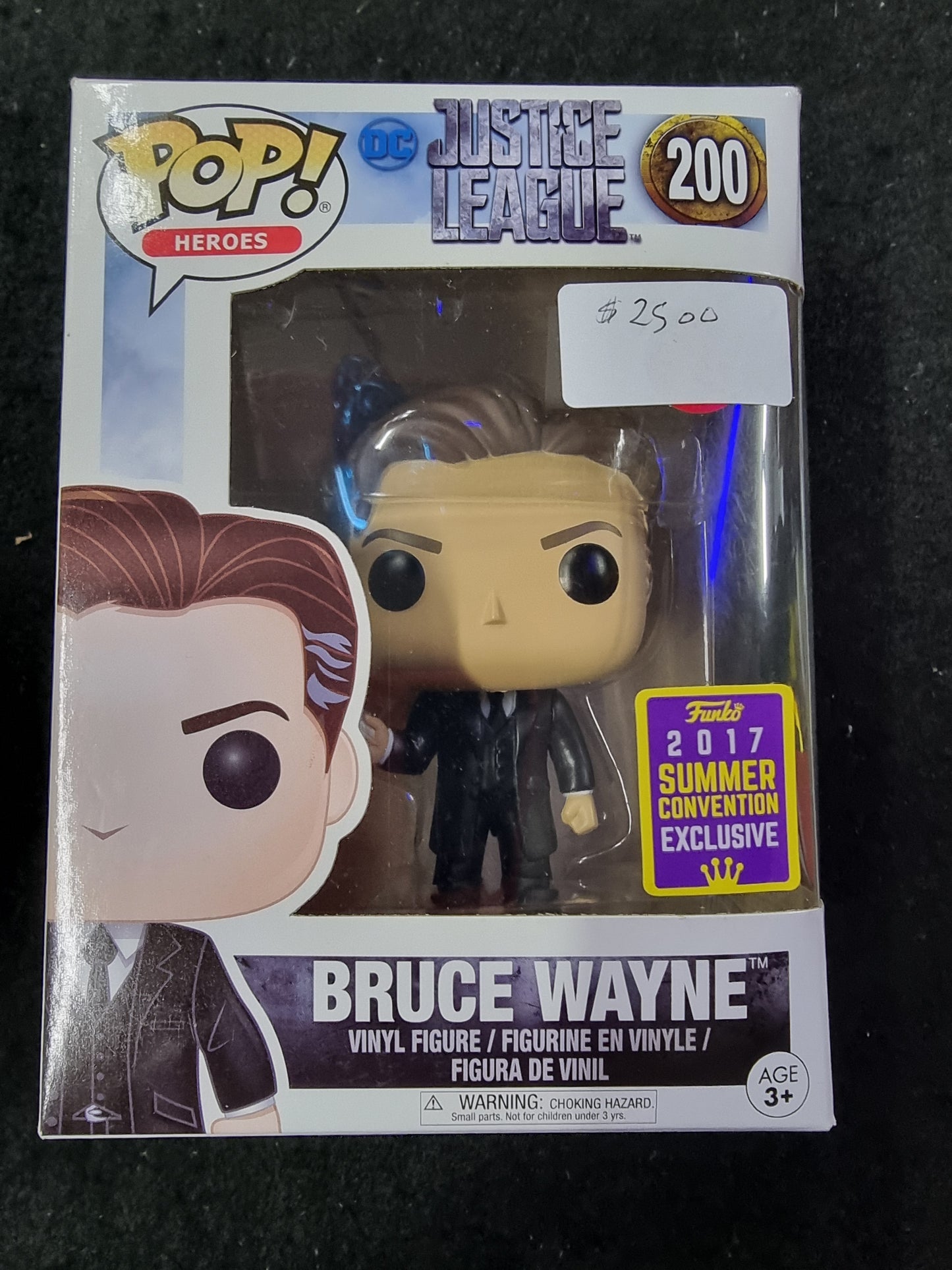 FUNKO POP DC JUSTICE LEAGUE BRUCE WAYNE #200 2017 EXCLUSIVE