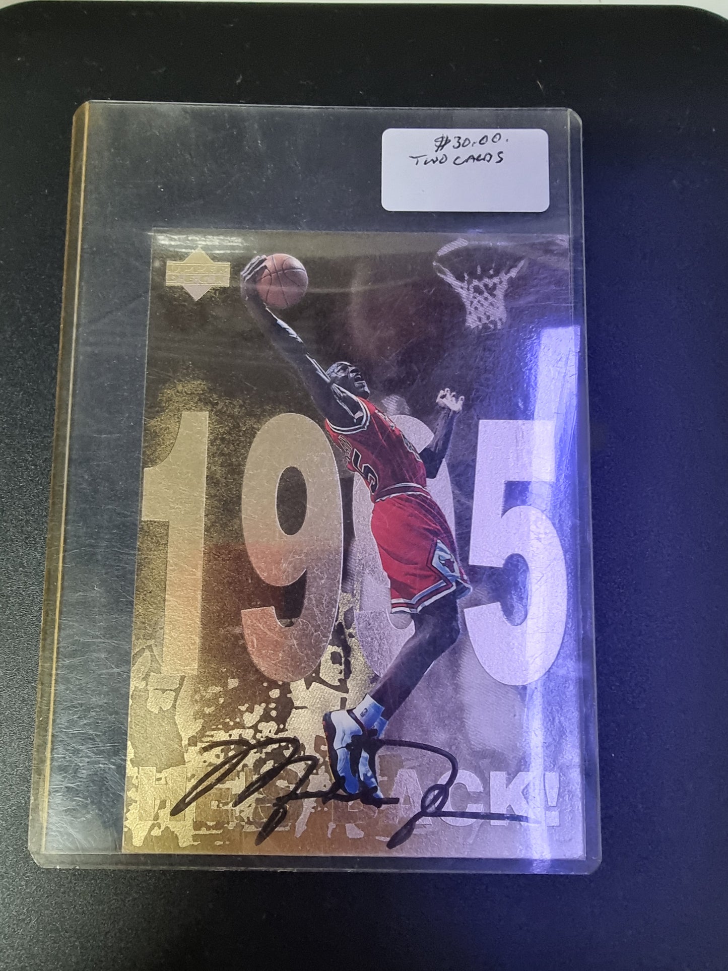 1998 UPPER DECK MICHAEL JORDAN GATORADE # 7 GOLD FOIL AND #10