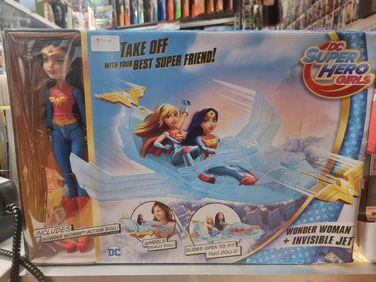 DC SUPER HERO GIRLS WONDER WOMAN + INVISIBLE JET