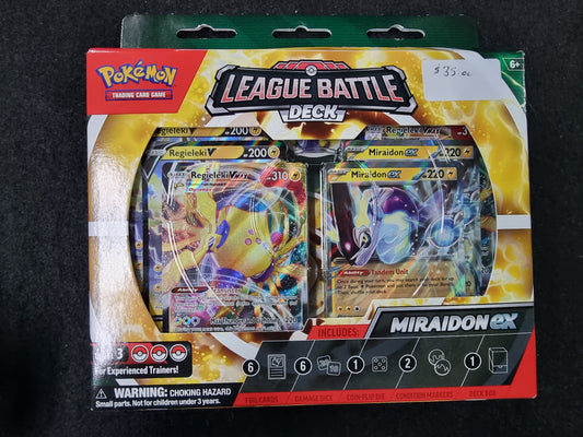 POKEMON LEAGUE BATTLE DECK MIRAIDON EX TRADING CARD GAME