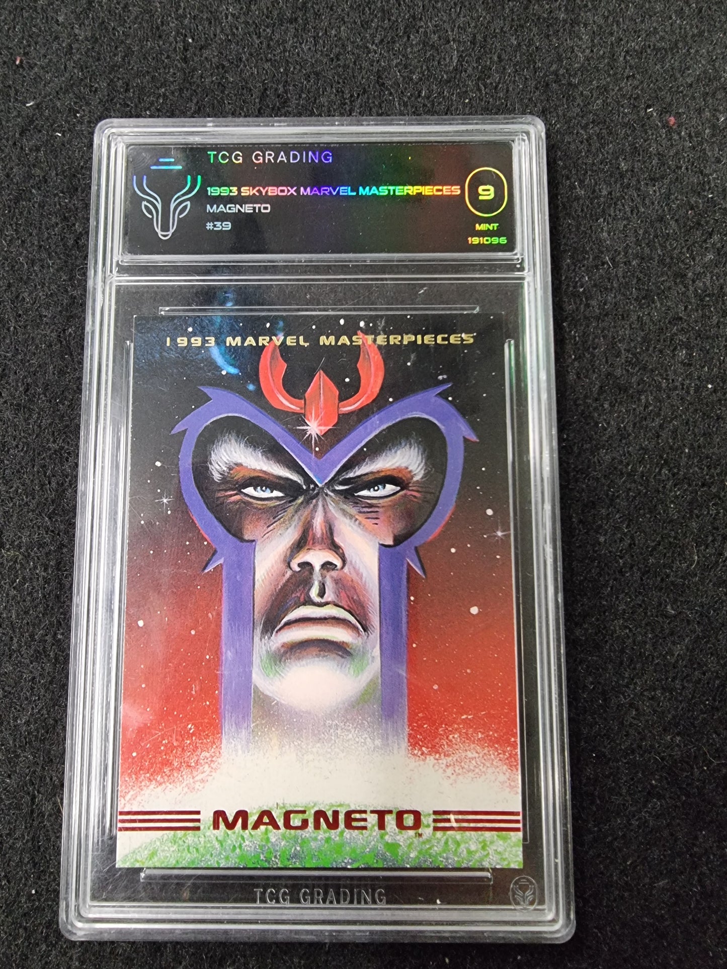 1993 '93 Marvel Masterpieces Magneto #39  TCG 9 Mint  X-Men Villain Skybox