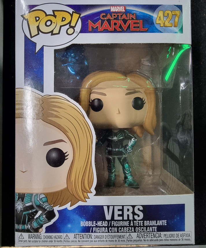 FUNKO POP CAPTAIN MARVEL VERS #427 – Captain Comics and Collectables ...