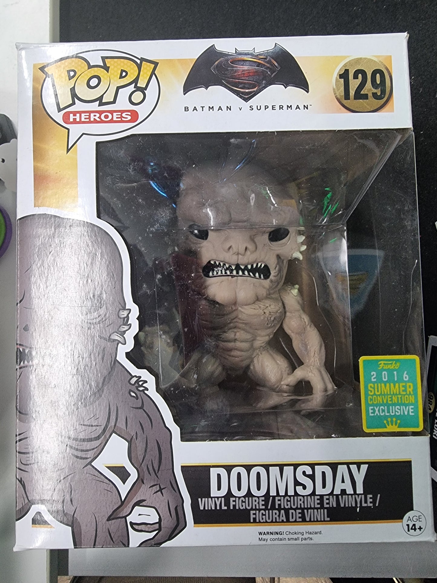 FUNKO POP BATMAN V SUPERMAN DOOMSDAY #129 2016 SUMMER CONVENTION