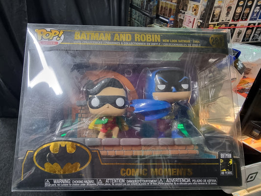 FUNKO POP BATMAN AND ROBIN NEW LOOK BATMAN 1964 COMIC MOMENTS #281