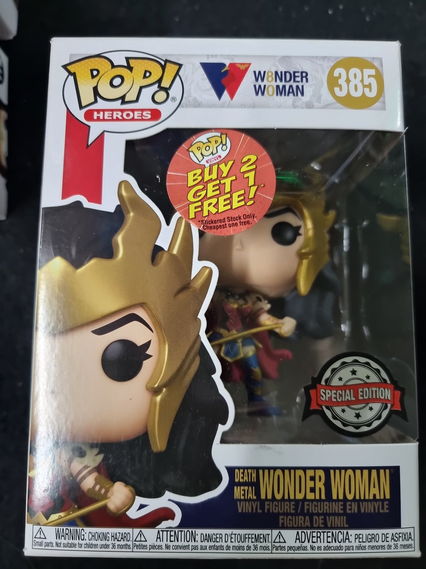 FUNKO POP WONDER WOMAN  DEATH METAL WONDER WOMAN #385 SPECIAL EDITION