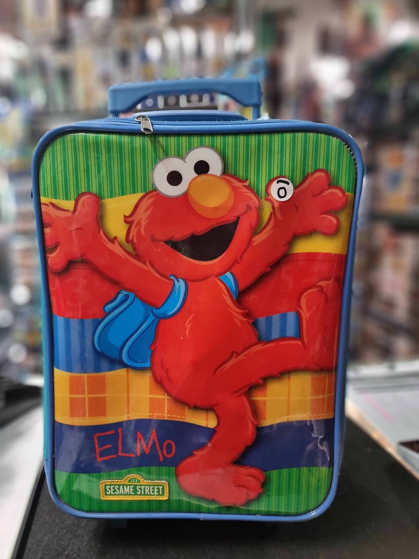 SESAME STREET ELMO CHILDRENS SUITCASE WITH WHEELS