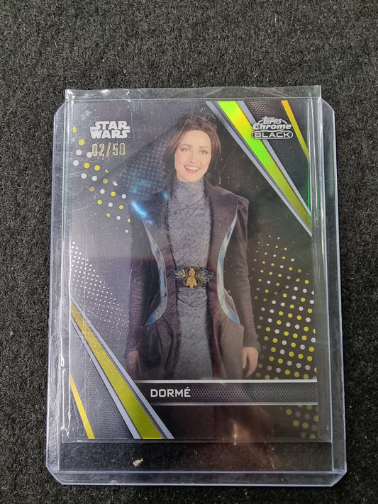 2023 Topps Star Wars Chrome Black Dorme /99 Teal