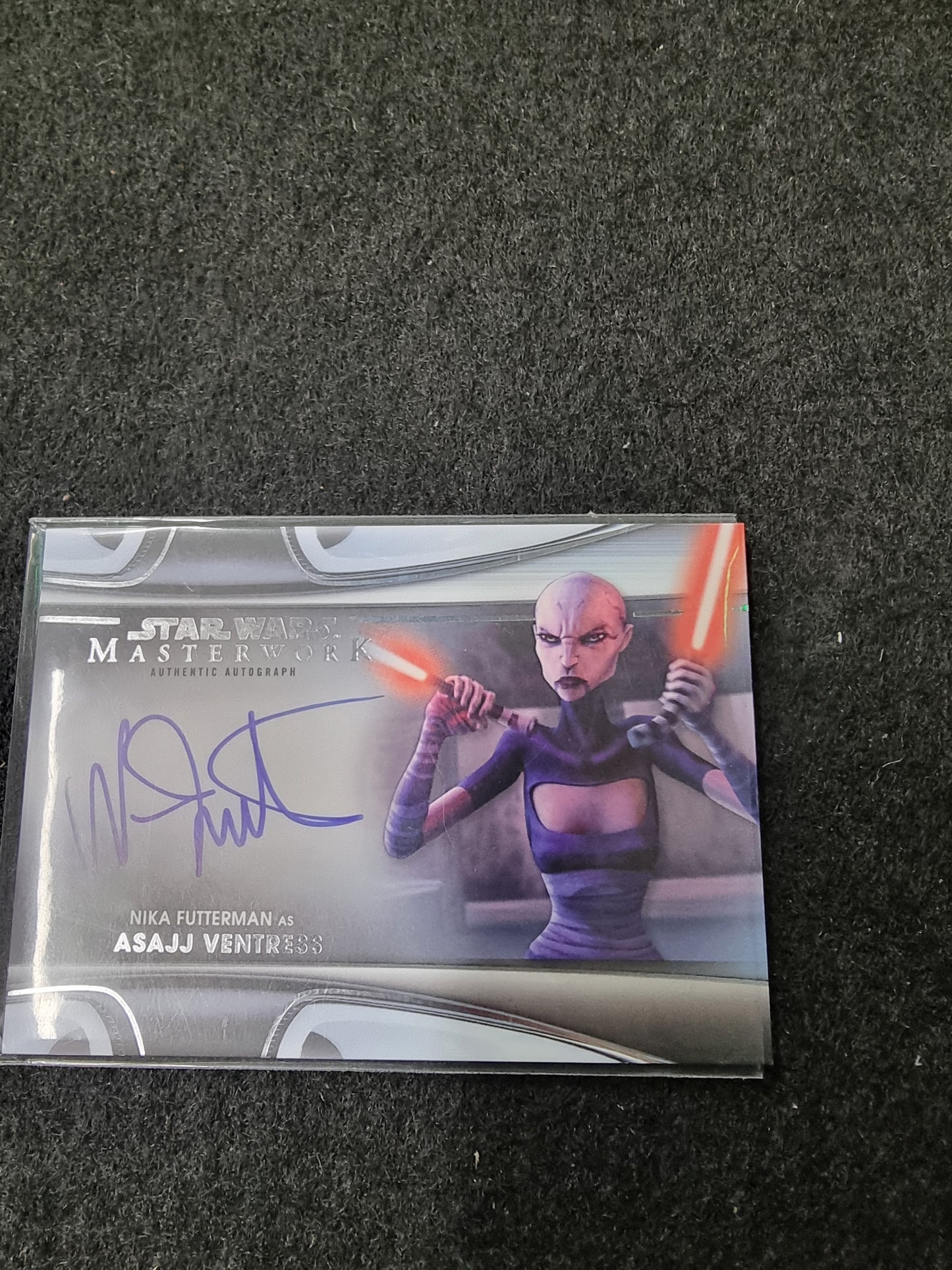 2021 Star Wars Masterwork Nika Futterman as Asajj Ventress Auto Autograph #MWANF