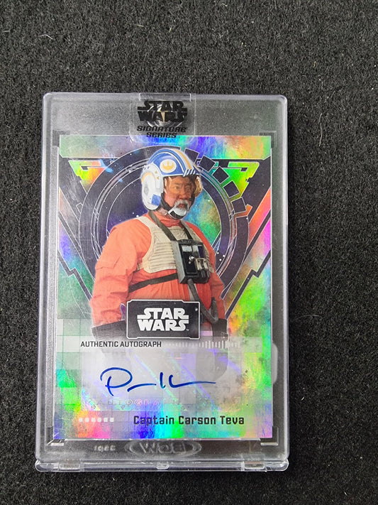 2022 Star Wars Signature Series Paul Sun-Hyung Lee Captain Carson Teva Auto 06bg