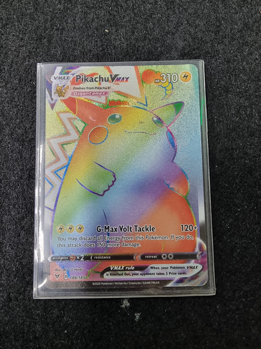 Pokémon TCG Pikachu VMAX Vivid Voltage 188/185 Holo Secret Rare