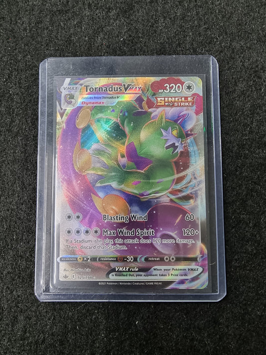 Pokemon Card TORNADUS VMAX Ultra Rare 125/198 CHILLING REIGN *M