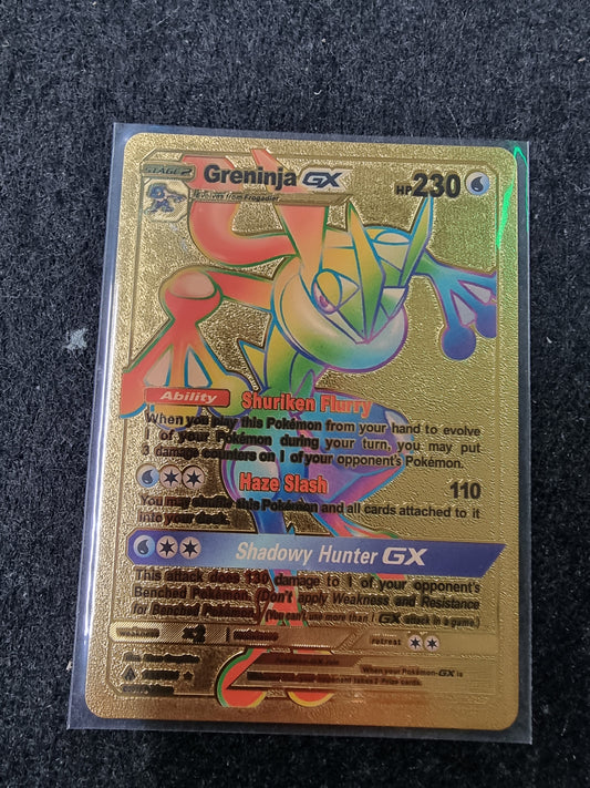 POKEMON Greninja Gx  Gold Foil Fan Art