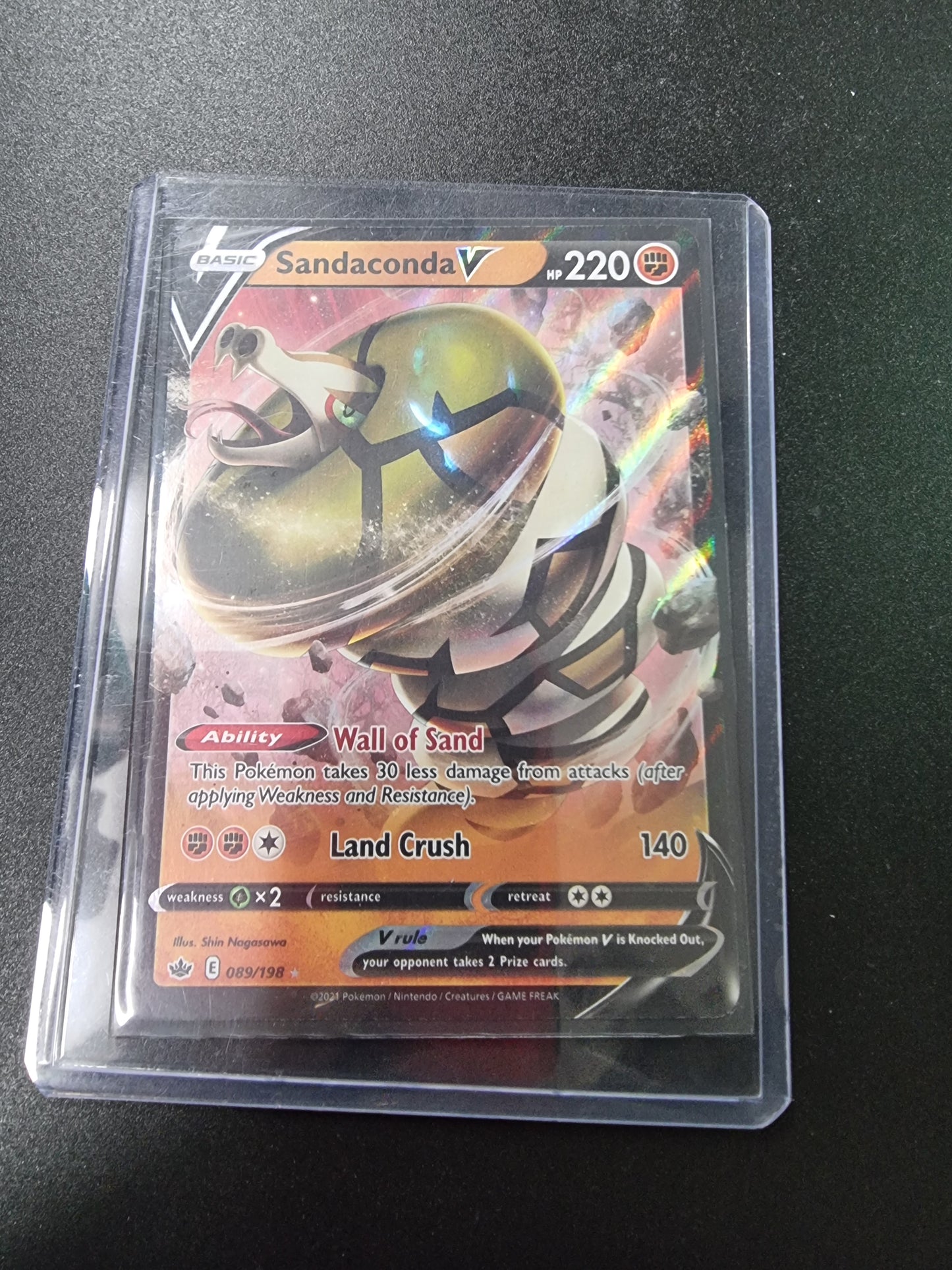 Pokémon TCG Sandaconda V Sword & Shield - Chilling Reign 089/198 Holo Ultra Rare