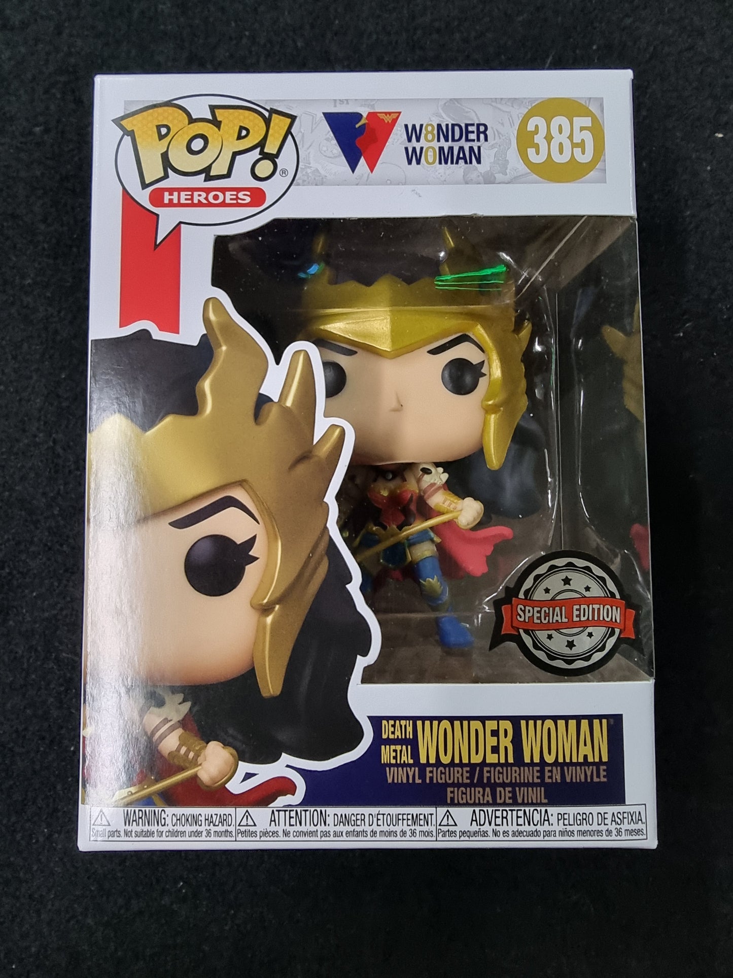 FUNKO POP DEATH METAL WONDER WOMAN SPECIAL EDITION #385