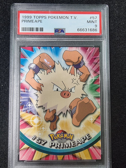 1999 Topps Pokemon Primeape PSA 9 Mint