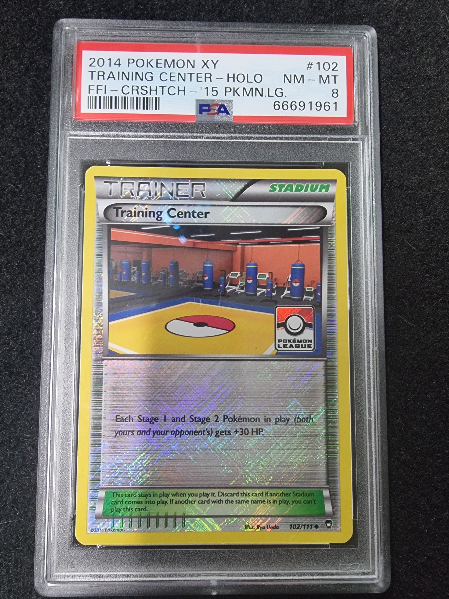 Training Center - Pokémon League Reverse Holo 102/111 Pokémon Card PSA NM MT 8