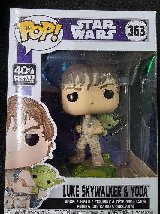 FUNKO POP STAR WARS LUKE SKYWALKER & YODA #363