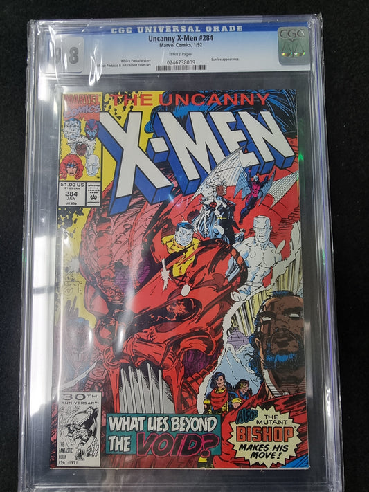 CGC 9.8 Uncanny X-Men 284 White Pages