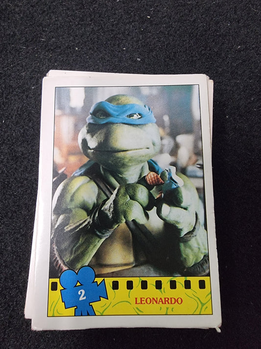 1990 Topps Teenage Mutant Ninja Turtles Movie Mixed Card Lot 91 Cards