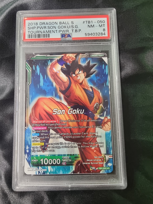 2018 Dragon Ball Super Son Goku TB1-050 PSA 8 NM-MT