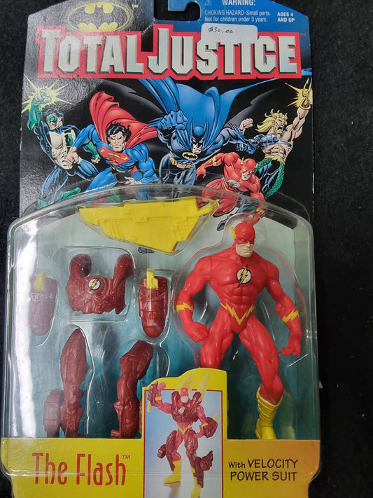 TOTAL JUSTICE THE FLASH ACTION FIGURE  KENNER 1996