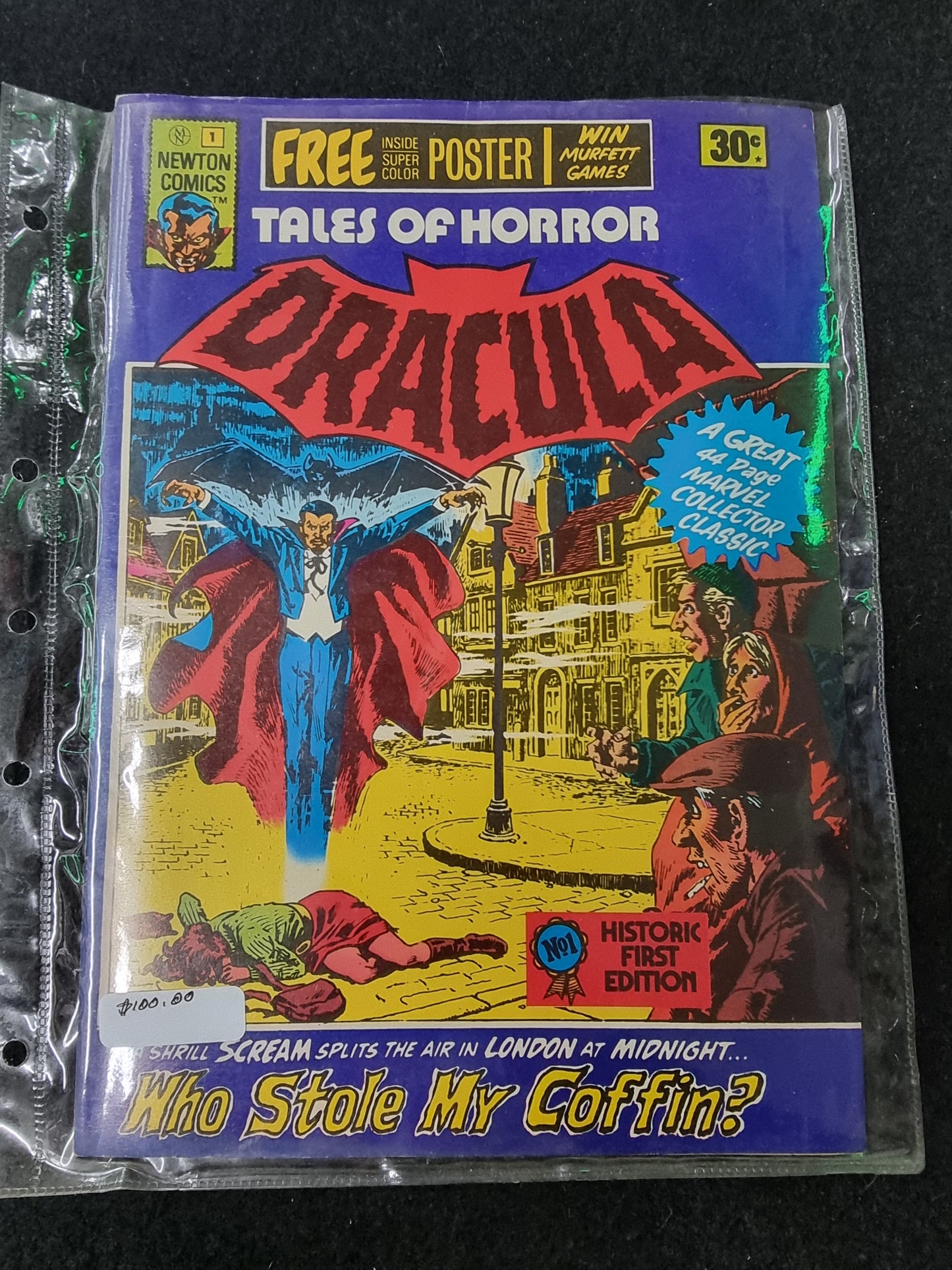 Tales of Horror Dracula #1 1975 Newton Marvel Comics