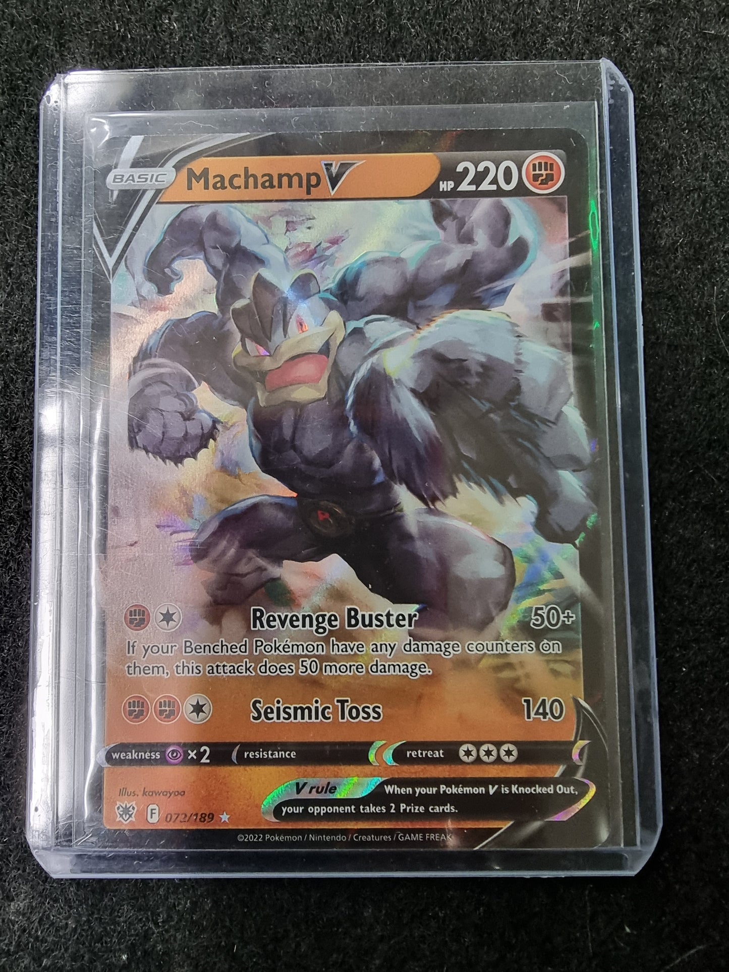 Machamp V 072/189 - Astral Radiance - Ultra Rare Holo Pokemon Card