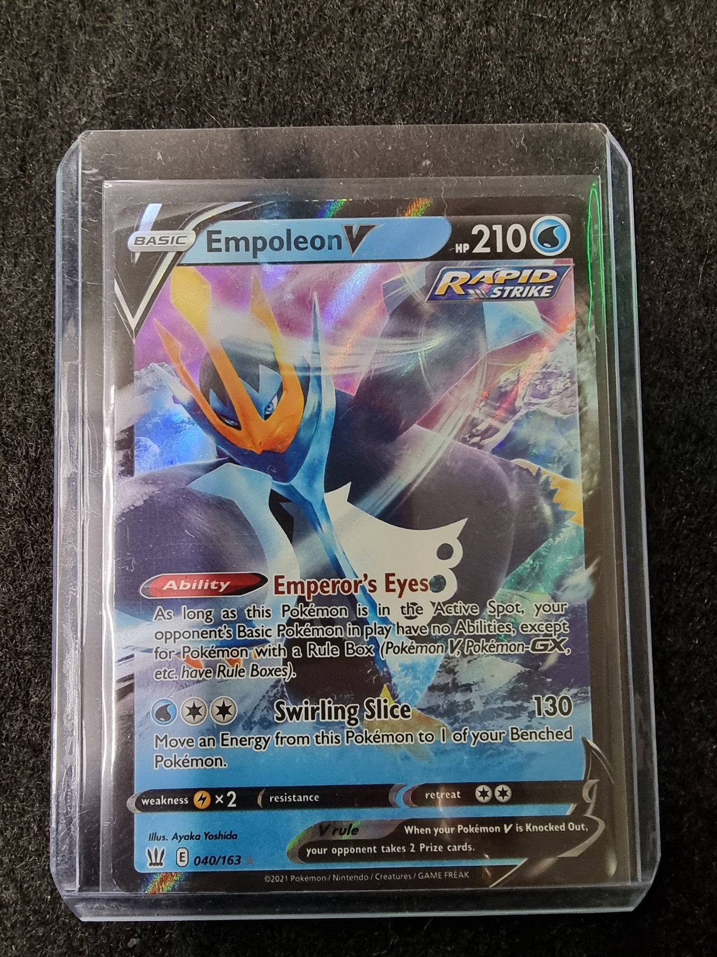 Pokémon Empoleon V Sword & Shield - Battle Styles 040/163 Holo Ultra Rare