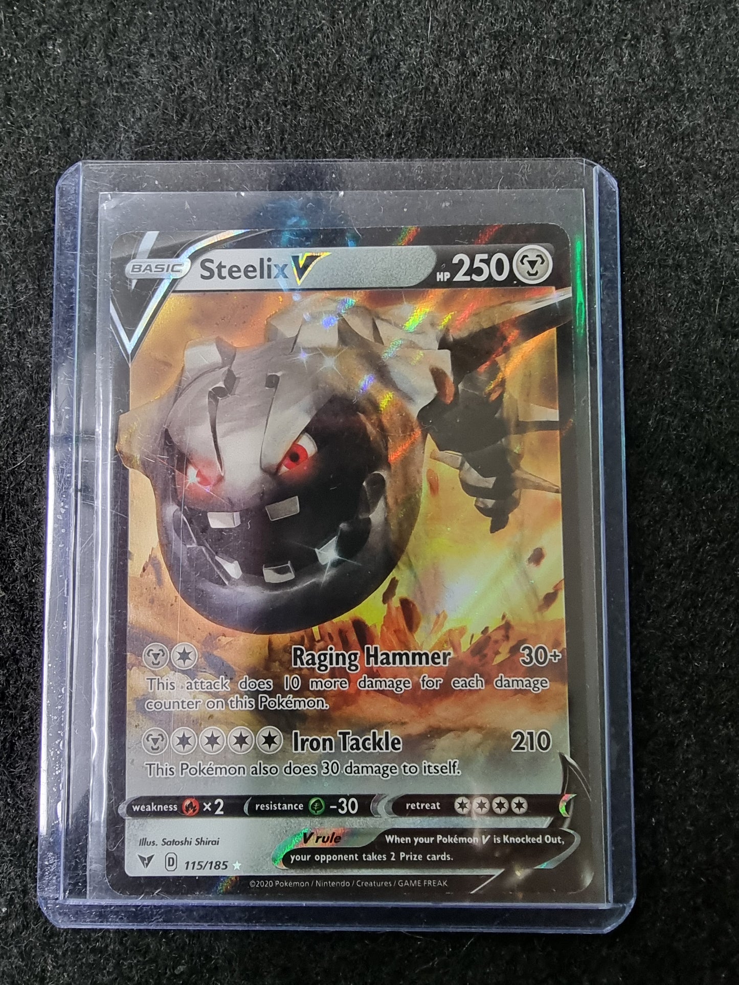 Pokemon Card - Steelix V 115/185 Ultra Rare Vivid Voltage 2020 Ultra Rare