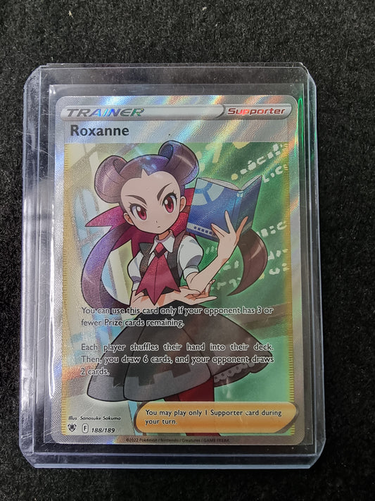 Roxanne Ultra Rare Full Art Trainer Supporter 188/189 Astral Radiance Pokemon