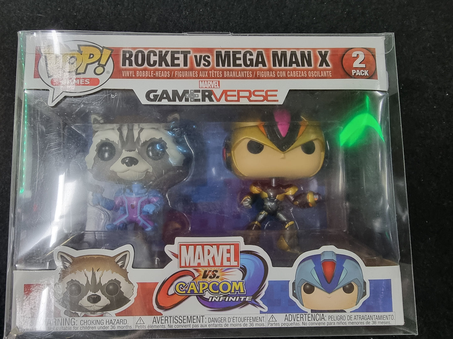 FUNKO POP MARVEL vs. CAPCOM INFINITE ROCKET vs MEGA MAN X 2 PACK