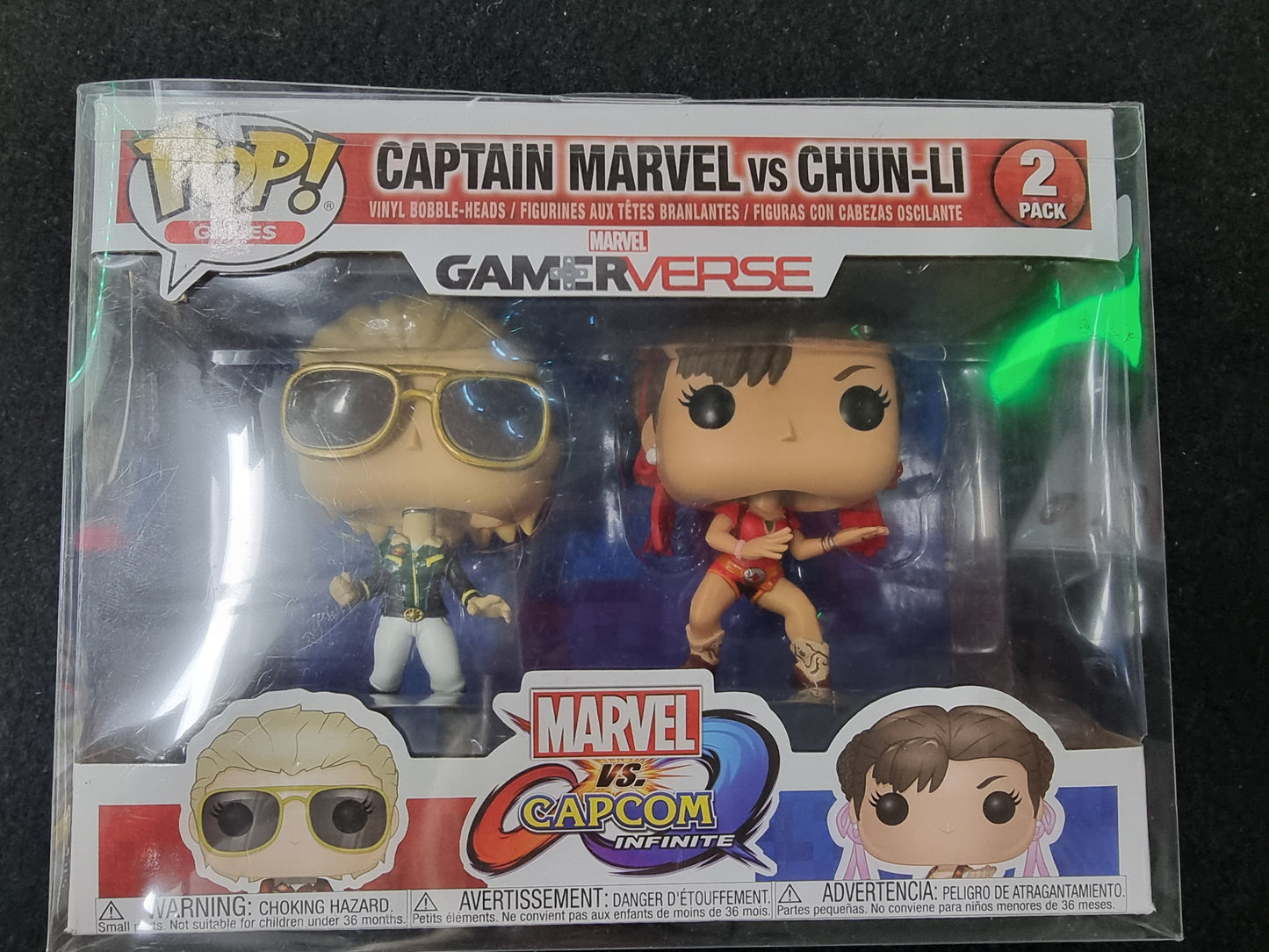 FUNKO POP MARVEL vs. CAPCOM INFINITE CAPTAIN MARVEL vS CHUN-LI 2 PACK