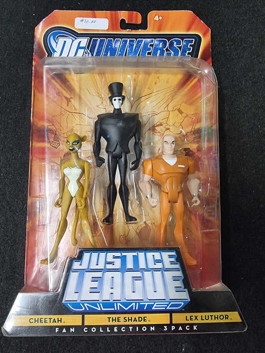 DC UNIVERSE JUSTICE LEAGUE UNLIMITED CHEETAH-THE SHADE- LEX LUTHOR