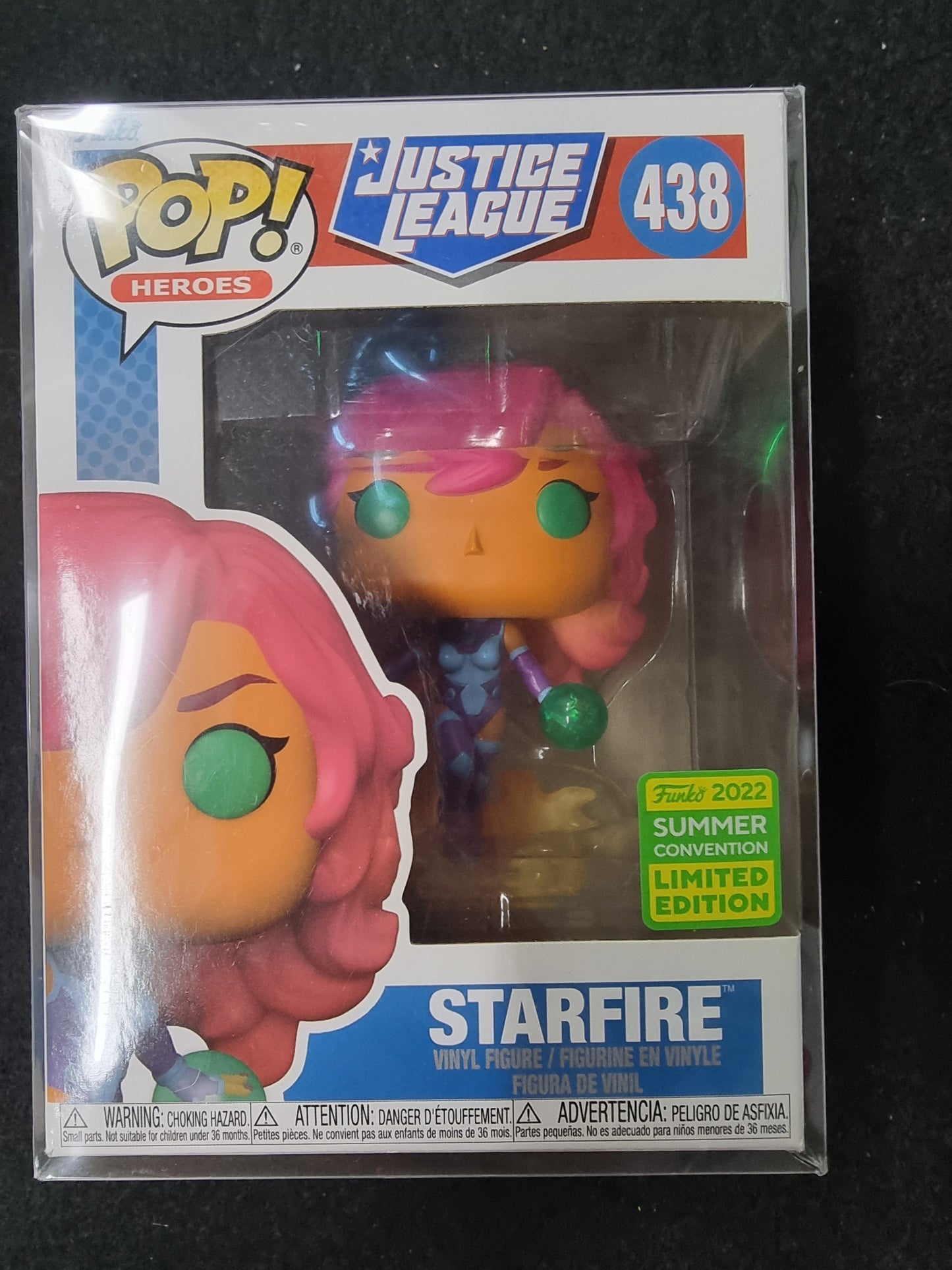 FUNKO POP JUSTICE LEAGUE STARFIRE 22 SUMMER EDITION #438