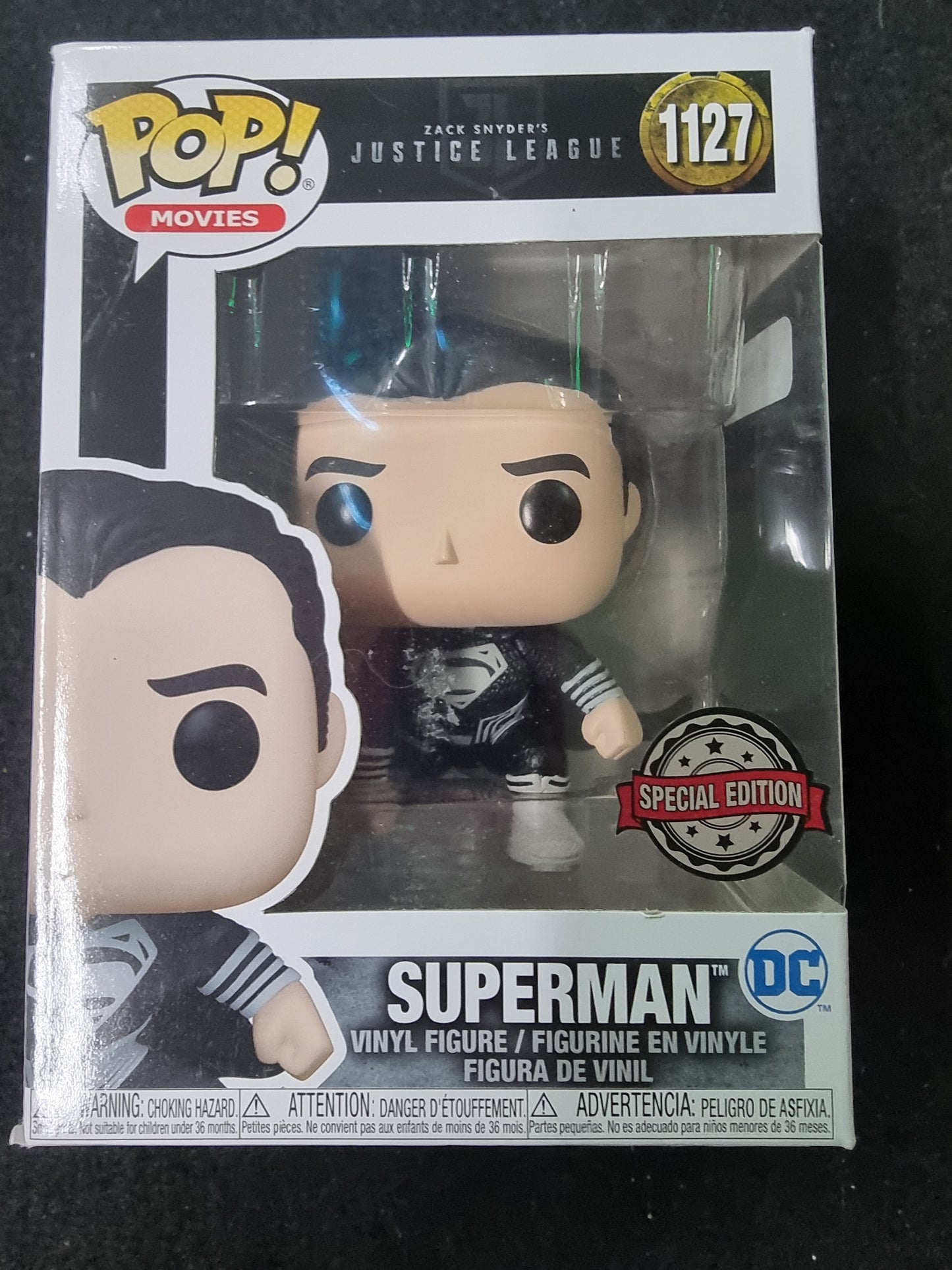 FUNKO POP JUSTICE LEAGUE SUPERMAN # 1127 SPECIAL EDITION