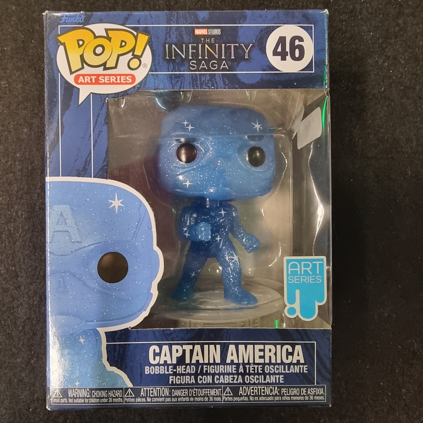 FUNKO POP MARVEL INFINITY SAGA CAPTAIN AMERICA # 46 ART SERIES