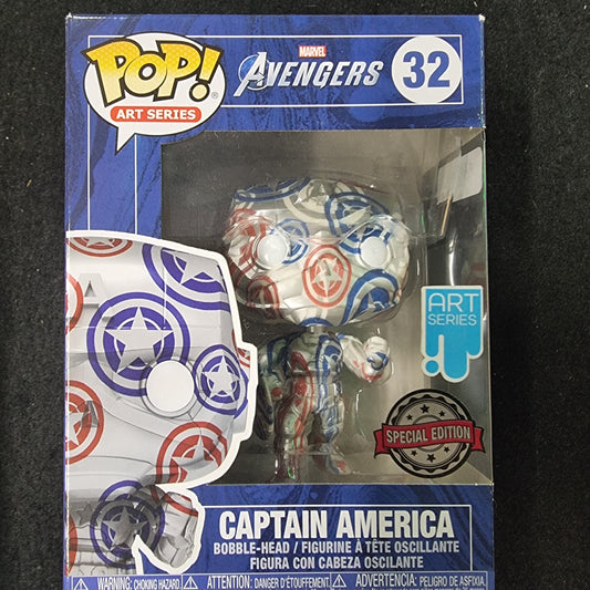 FUNKO POP MARVEL AVENGERS CAPTAIN AMERICA SPECIAL EDITION #32