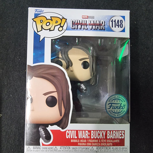 FUNKO POP MARVEL STUDIO CIVIL WAR BUCKY BARNES SPECIAL EDITION #1148