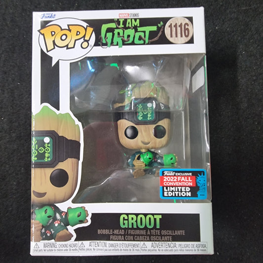 FUNKO POP MARVEL STUDIOS I AM GROOT-GROOT 2022 FALL CONVENTION #116