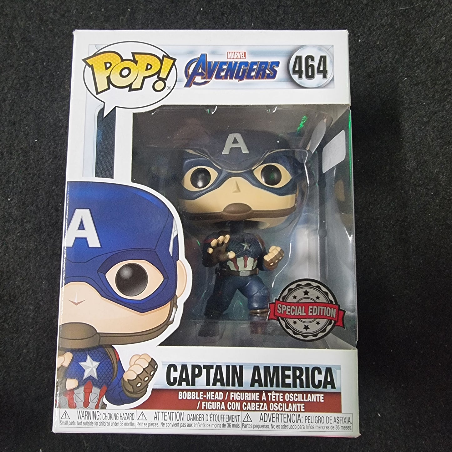 FUNKO POP MARVEL AVENGERS CAPTAIN AMERICA SPECIAL EDITION #464