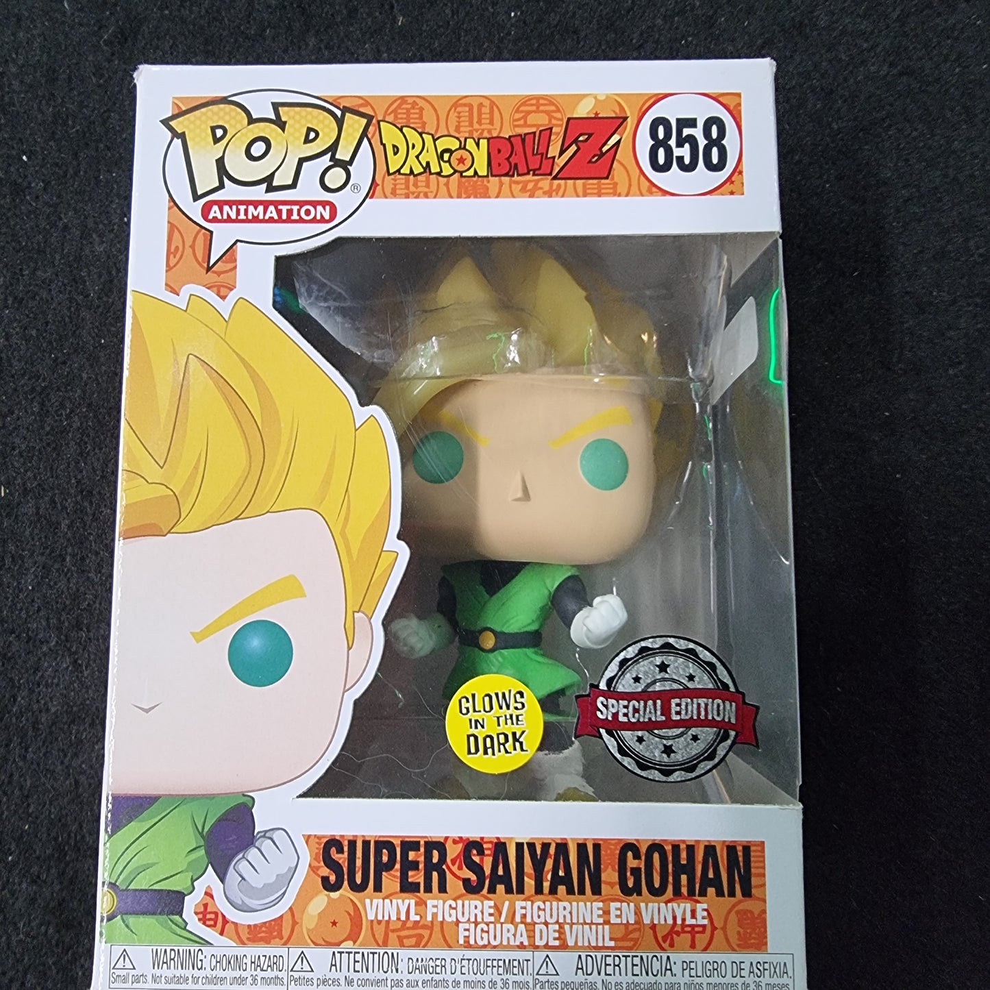 FUNKO POP DRAGON BALL Z SUPER SAIYAN GOHAN SPECIAL EDITION #858