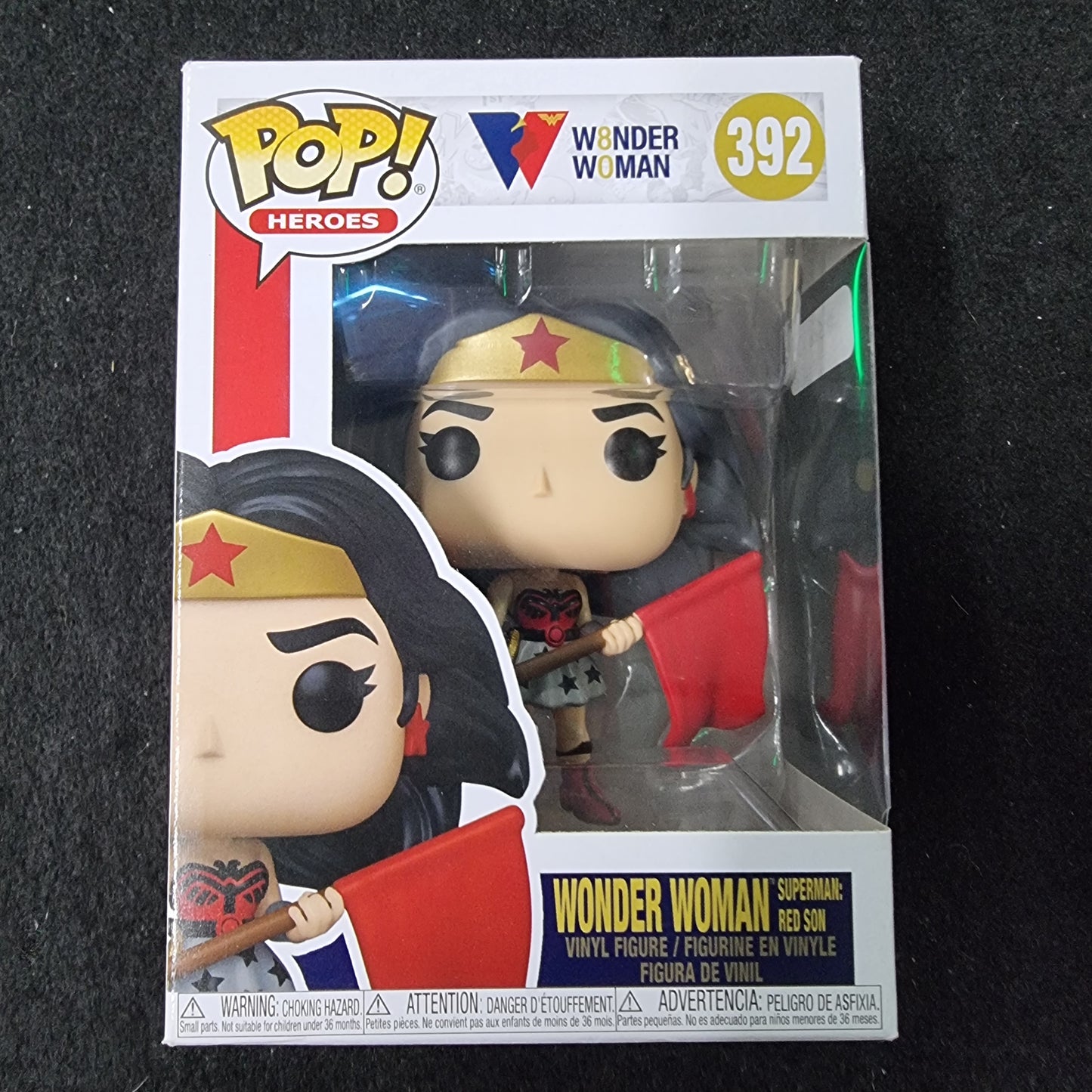 FUNKO POP WONDER WOMAN SUPERMAN RED SON #392