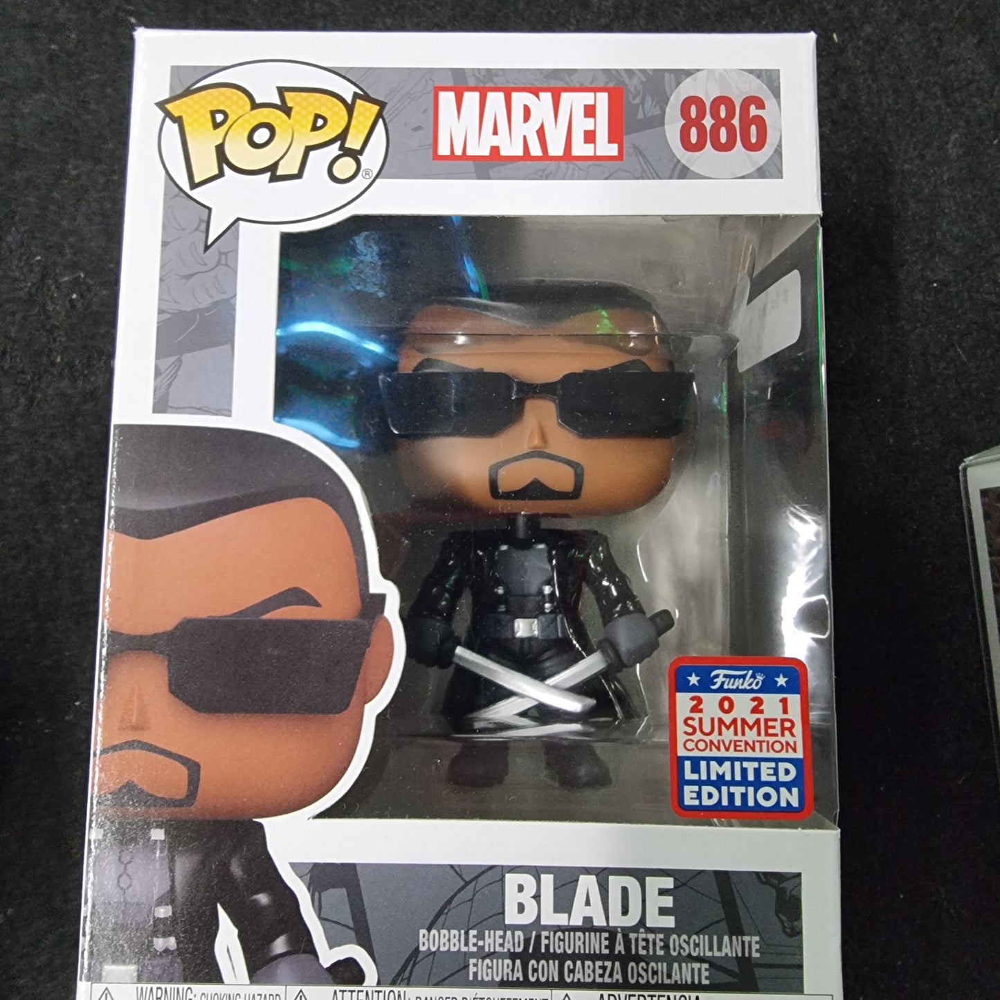 FUNKO POP MARVEL BLADE 2021 SUMMER CONVENTION LIMITED EDITION #886