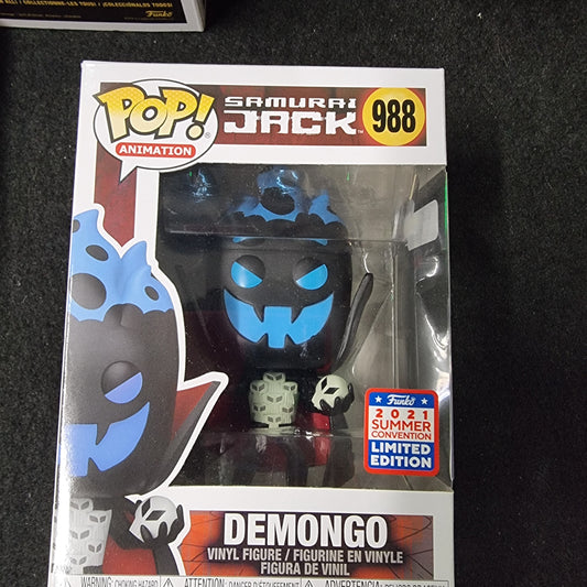 FUNKO POP SAMURAI JACK DEMONGO 2021 SUMMER CONVENTION LIMITED EDITION #988