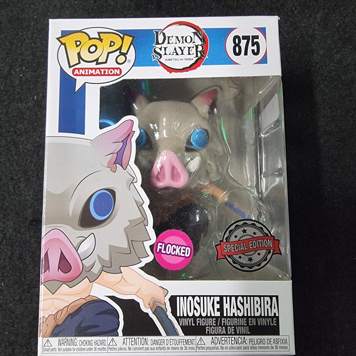 FUNKO POP DEMON SLAYER INSULE HASHIBIRA SPECIAL EDITION FLOCKED #875