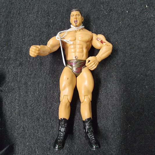 2003 Jakks Pacific WWE Batista Wrestling Action Figure Red and Gold Trunks