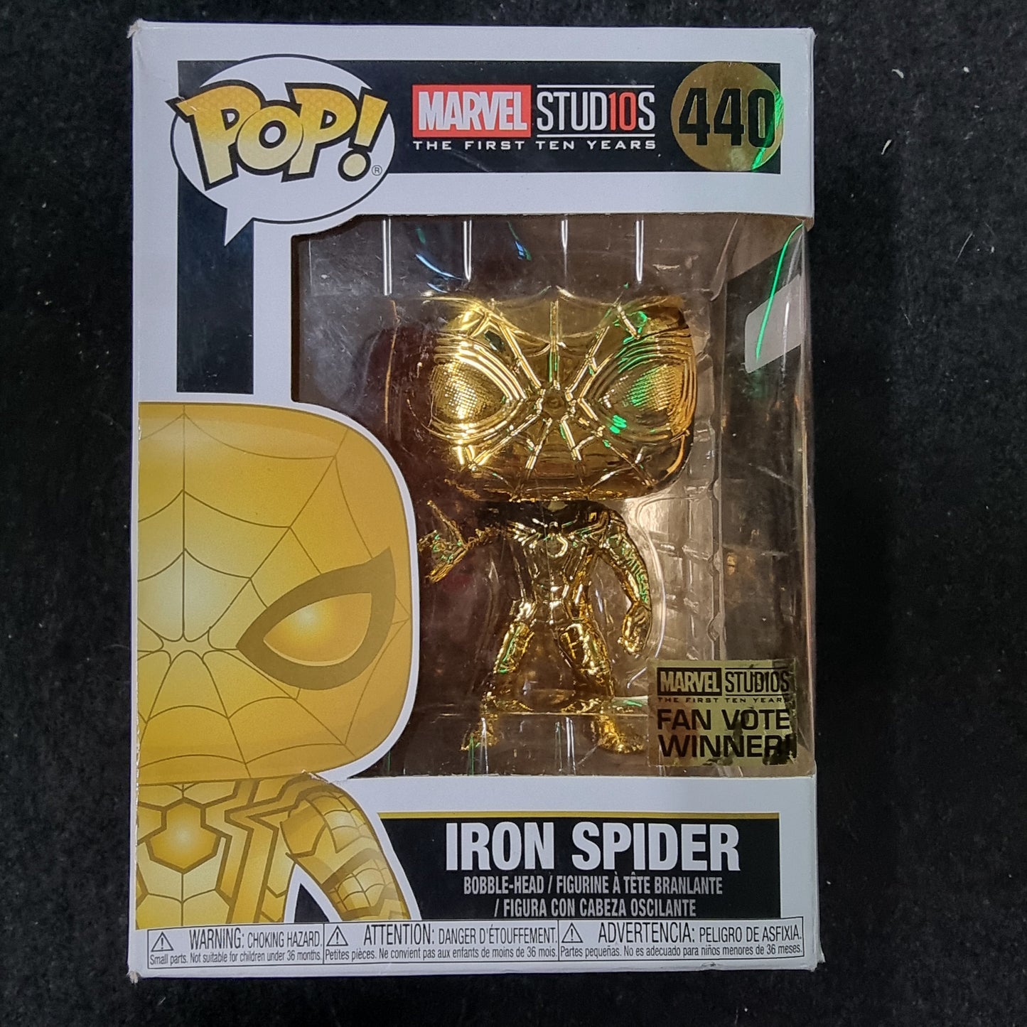 FUNKO POP MARVEL STUDIOS THE FIRST TEN YEARS IRON SPIDER FAN VOTE WINNER #440